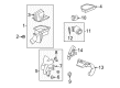 2009 Saturn Vue Air Intake Coupling Diagram - 20815220