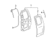 2007 GMC Canyon Weather Strip Diagram - 15044809