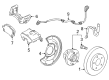 2016 Chevy Cruze Brake Dust Shields Diagram - 13324456