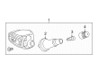 2023 Cadillac XT4 TPMS Sensor Diagram - 13540607