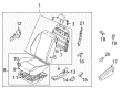 2005 Chevy Aveo Seat Cushion Pad Diagram - 96485173