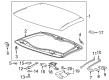 2019 Chevy Corvette Weather Strip Diagram - 84007387