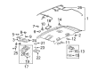 2008 Saturn Vue Door Handle Diagram - 96800995