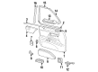 1994 Oldsmobile 98 Door Armrest Diagram - 25618098