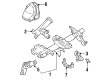 2002 Chevy Prizm Steering Column Cover Diagram - 94846852