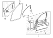 2015 Chevy Caprice Door Seal Diagram - 92055872