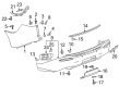 2022 Buick Enclave Bumper Diagram - 85170386