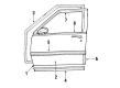 1991 Pontiac Bonneville Door Moldings Diagram - 20503378