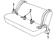 2001 Cadillac Eldorado Seat Belt Diagram - 88893559