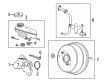 Cadillac CTS Brake Booster Vacuum Hose Diagram - 23114572