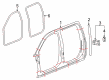 2016 Chevy Silverado 3500 HD Weather Strip Diagram - 23446706