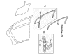 2009 Saturn Aura Weather Strip Diagram - 20856458