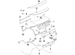 1997 Saturn SL1 Trunk Lock Cylinder Diagram - 21114562