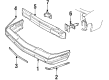 1991 Oldsmobile Cutlass Calais Bumper Diagram - 22536673