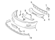 1999 Chevy Cavalier Bumper Diagram - 22597556