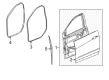 2021 GMC Acadia Door Seal Diagram - 23100199