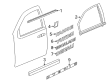 2007 Chevy Tahoe Door Moldings Diagram - 25991768