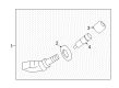 Cadillac STS TPMS Sensor Diagram - 15241757