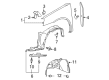 Pontiac G6 Fender Splash Shield Diagram - 20815093