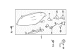 2009 Chevy Malibu Headlight Diagram - 19433005