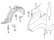 Chevy City Express Fender Splash Shield Diagram - 19316724