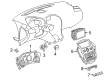 2012 Cadillac SRX A/C Switch Diagram - 13585879