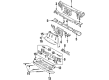 1996 Saturn SL Fender Splash Shield Diagram - 21030798