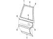 1985 Oldsmobile Custom Cruiser Door Moldings Diagram - 1155630