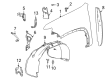 Chevy Silverado 2500 HD Fender Splash Shield Diagram - 86789519