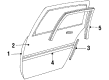 1990 Buick Skylark Door Moldings Diagram - 20501621