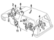 1996 Pontiac Trans Sport ABS Control Module Diagram - 16203636