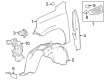 2023 GMC Yukon XL Fender Splash Shield Diagram - 84856831