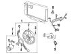 Oldsmobile Cooling Fan Bracket Diagram - 22136938