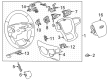 2023 Chevy Tahoe Steering Wheel Diagram - 84838116