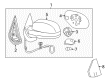 2010 GMC Sierra 2500 HD Side View Mirrors Diagram - 15951109