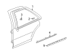 1999 Cadillac Seville Door Moldings Diagram - 25694066