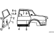 1989 Pontiac 6000 Weather Strip Diagram - 20376227