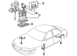 1995 Chevy Lumina ABS Control Module Diagram - 16173018