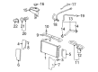 2008 GMC Yukon XL 2500 Radiator Diagram - 19256746