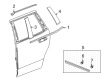 2022 Chevy Suburban Door Moldings Diagram - 85590196