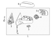 2017 Chevy Silverado 3500 HD Side View Mirrors Diagram - 22919747