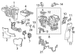 2020 Buick Enclave Shift Knob Diagram - 84393055