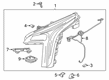 2019 Cadillac XT4 Headlight Diagram - 85525015