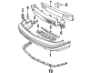 Oldsmobile Cutlass Supreme Bumper Diagram - 10091209