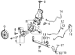 GMC Sierra 3500 HD Power Steering Hose Diagram - 84687207