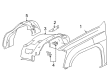 Chevy Colorado Fender Splash Shield Diagram - 15210580