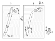 2019 Cadillac CTS Seat Belt Diagram - 22988558