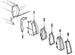 1985 Chevy K5 Blazer Tail Light Connector Diagram - 8914822