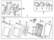 2016 Cadillac XTS Seat Cushion Pad Diagram - 84236078