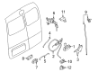 2015 Chevy City Express Tailgate Handle Diagram - 19316978